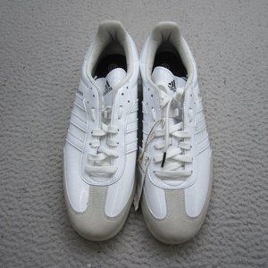 Adidas Velosamba Cycling Shoes Mens Size 13 Triple White Vegan Athletic New